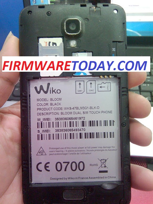 WIKO BLOOM OFFICIAL FIRMWARE WITHOUT PASS UPDATE 4.4.2 (MT6582) 2000% TESTED BY FIRMWARETODAY.COM