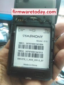 SYMPHONY E75 FLASH FILE FREE( SPD7715) 2000% TESTED BY FIRMWARETODAY.COM