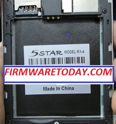 5STAR RX 4 Flash File Free Update Official Firmware (Mtk6582) 2000% Tested